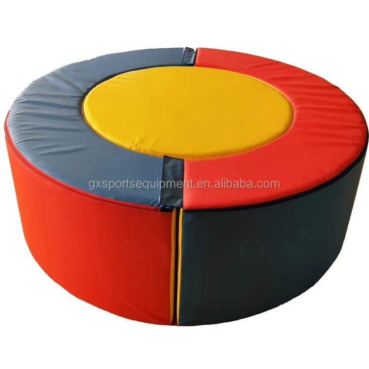 Cheap High Quality Tumbling Rainbow Barrel Gymnastic Kids Shape Mat For