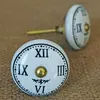 Ceramic Clock Knobs Drawer Cabinet Porcelain Door Knobs
