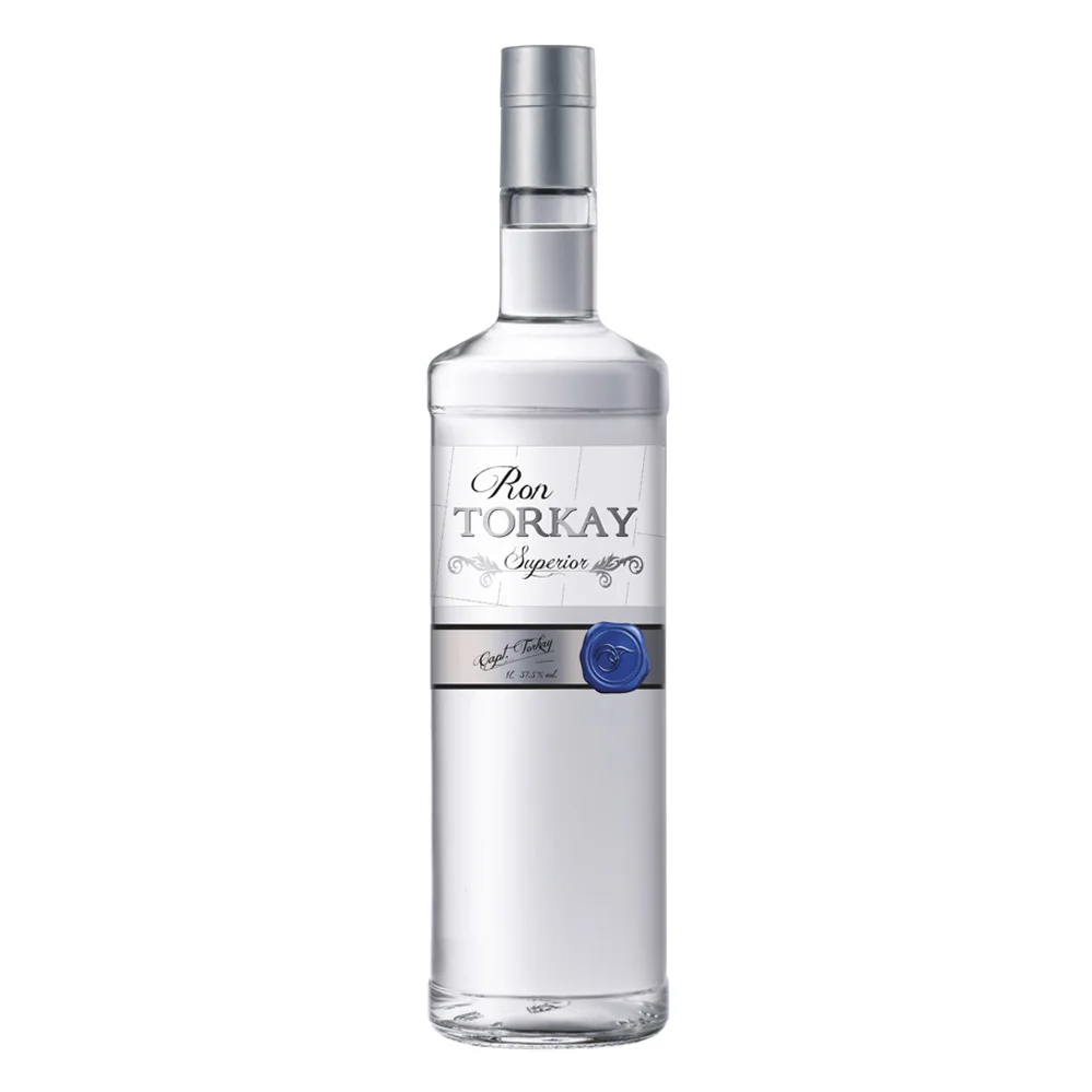 
White Rum - TORKAY - 1 L - Distilled from cane of the highest quality 