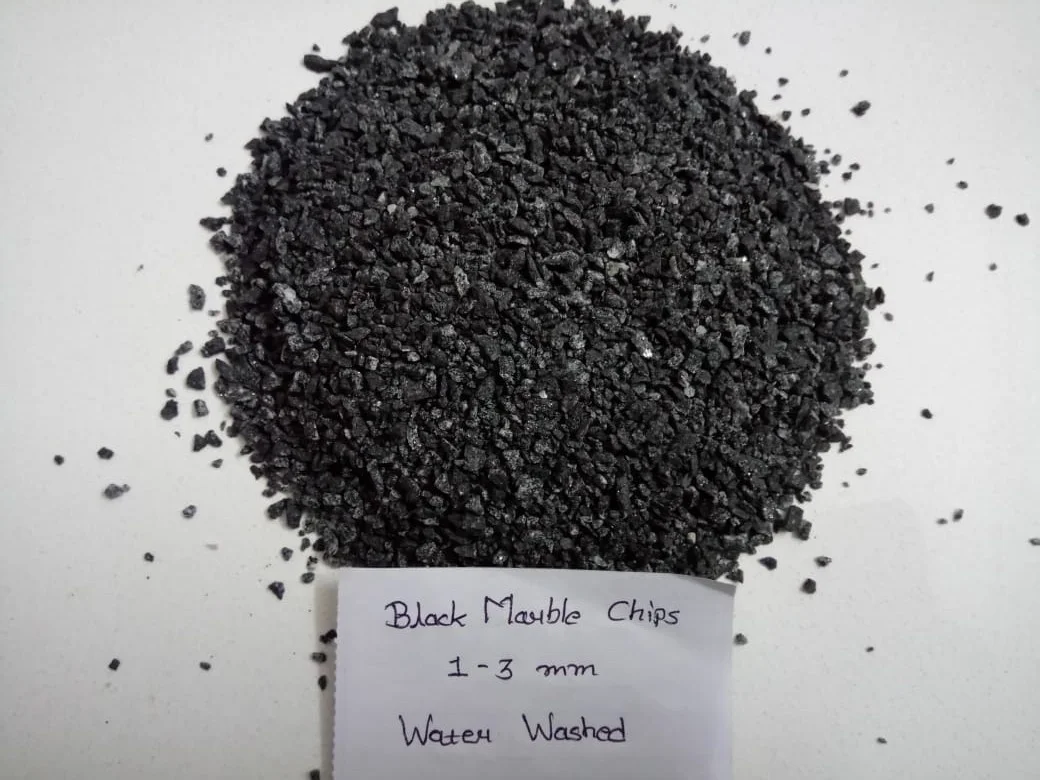 black marble chips
