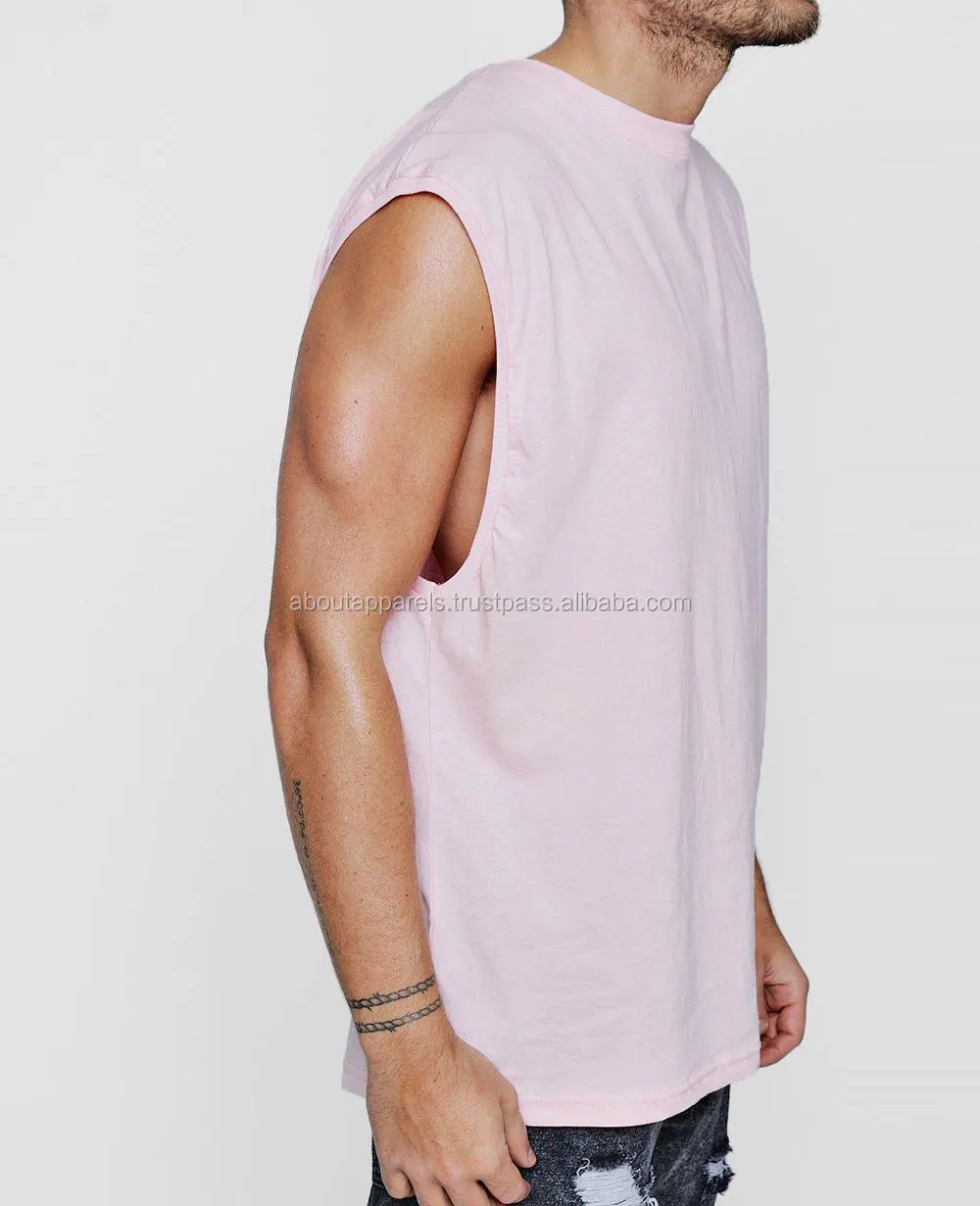 Fitwise Men's Vests Regular Fit Tank Tops 100% Cotton Summer Training Gym Purple 