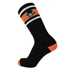 Custom cotton black men sole white soft head brand socks