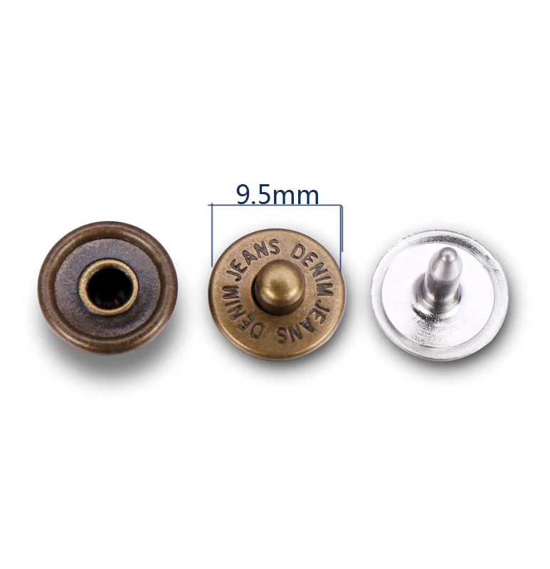 Factory cheaper price metal rivet button for jeans