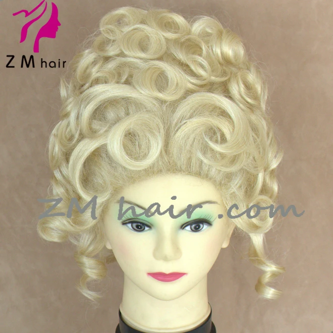 Wholesale High Quality Blonde Curly Updo Costume Drag Queen Wig Buy