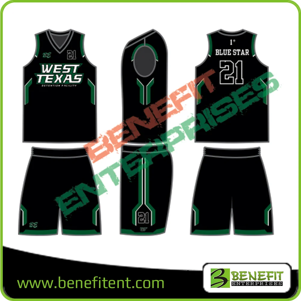100 Polyester Best Quality Basketball Sports Uniform Custom Made