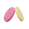 Water absorbent compressed cellulose facial wash face cleaning sponge round