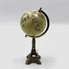 Antique Brass Plating World Globe with Square Base