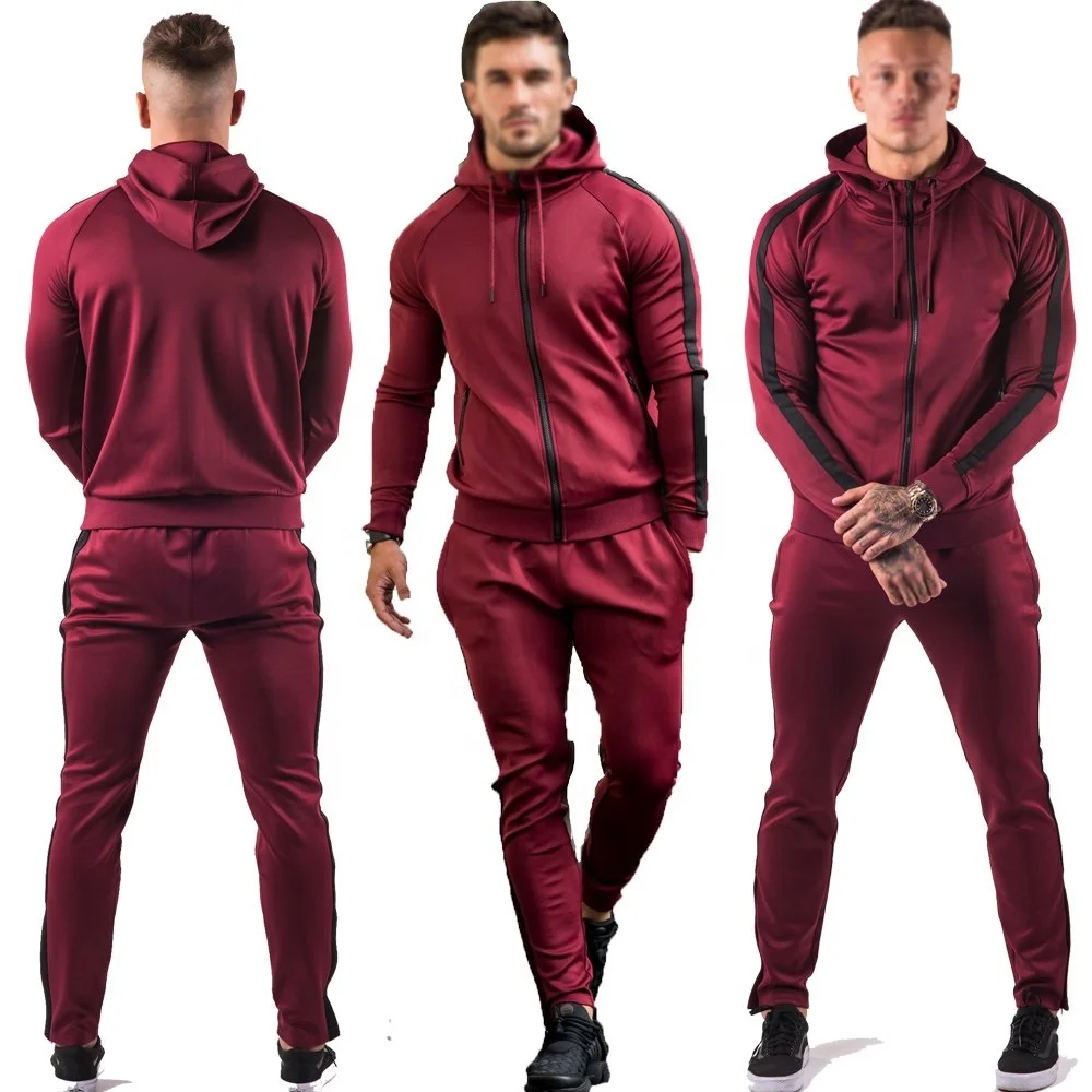 maroon tracksuit mens