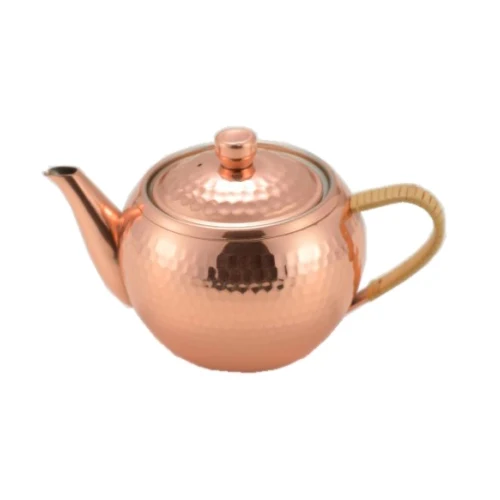 Pure Copper Tea Kettle With Brass Handle For Serving Tea & Milk Buy