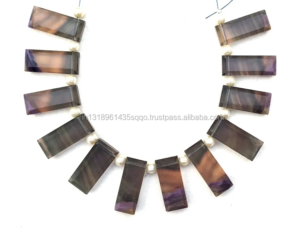 8/'/',Fluorite Beads,AAA Fluorite Gemstone Fancy Shape Beads,Fluorite Briolette,Gemstone Beads,Size-8x15-9x22MM,15Pc,Rainbow-Fluorite Beads,