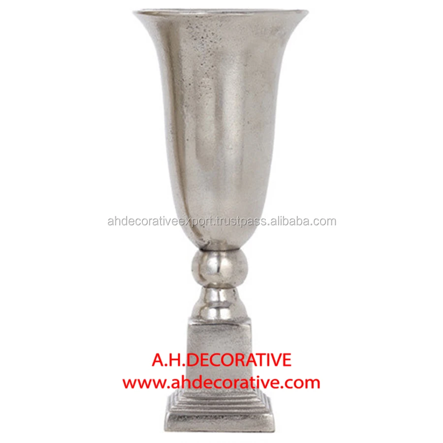 Vintage Aluminum Flower Vase Buy Silver Metal Flower Vase