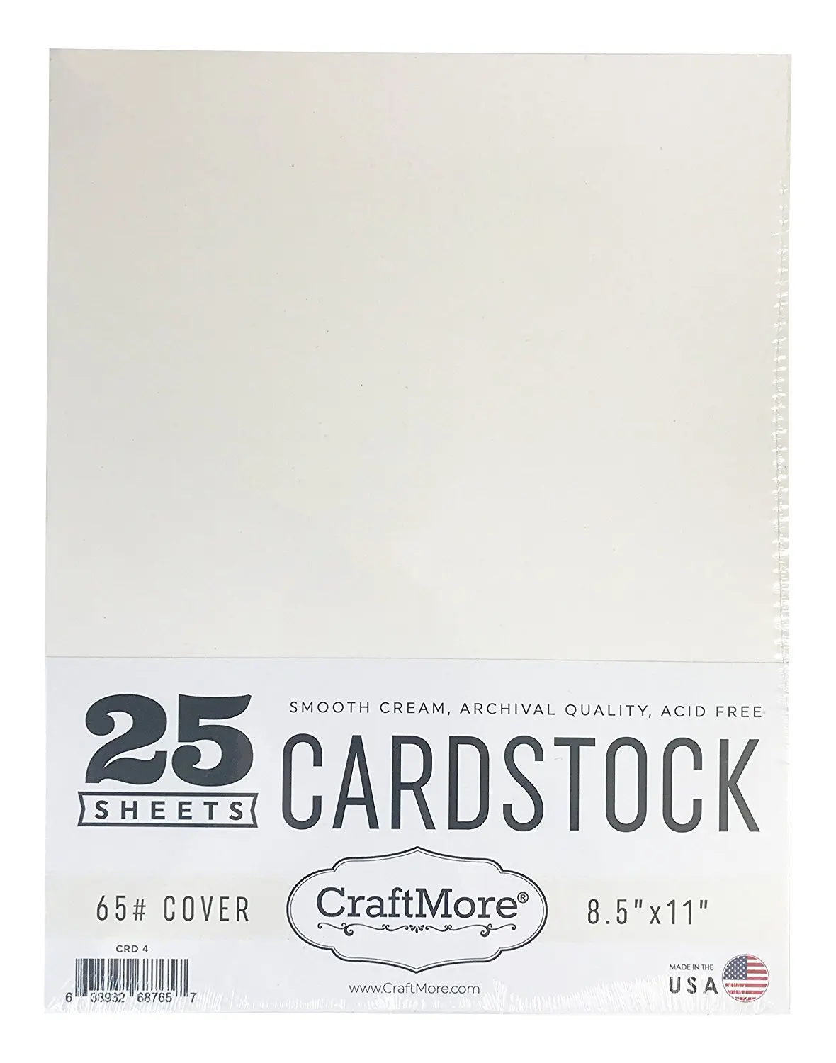 12x12 Black CraftMore Cardstock Paper Value Pack Made in USA 25 Sheets