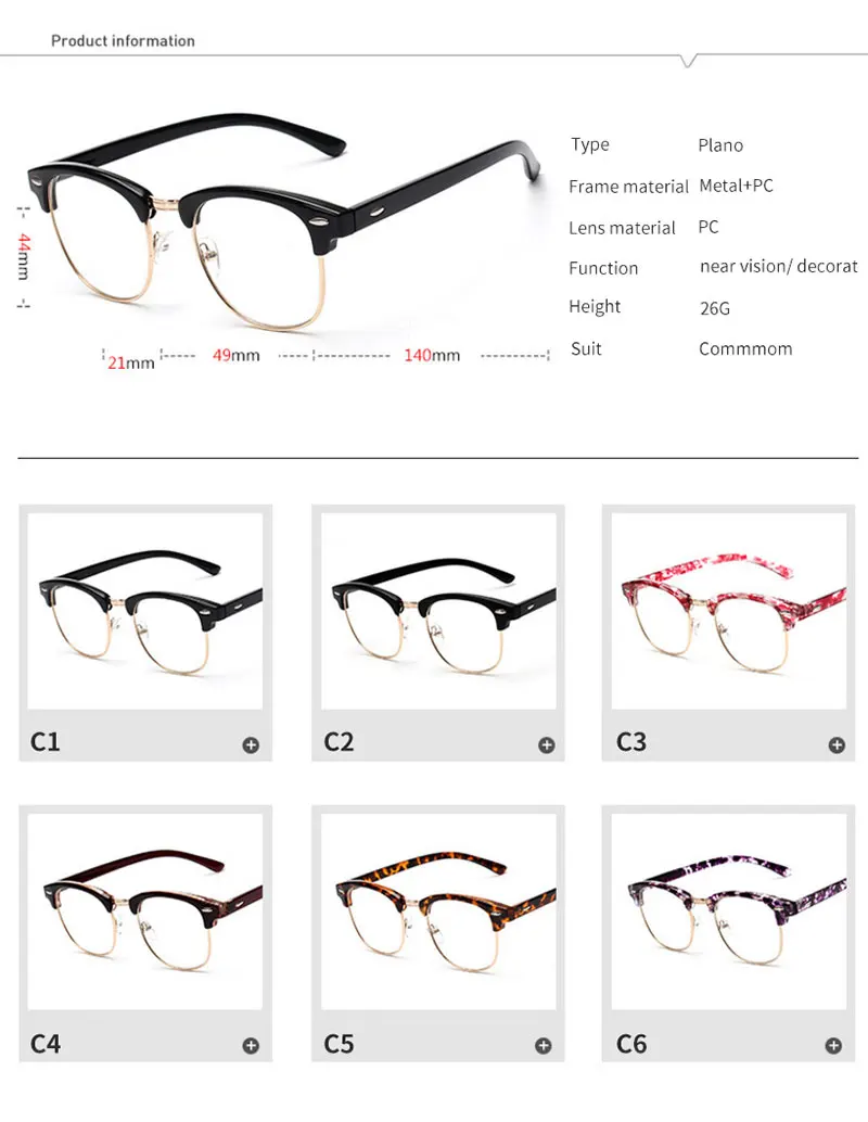 Newest 3016 Factory Wholesale Retro Designer Pc Mens Women Optical