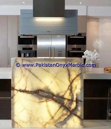 Custom Made Backlit Onyx Kitchen Countertops Buy Custom Made