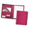 A5 Zipped Conference Business Leather Folder with Internal Pockets and Writing Pad