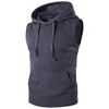 work out running gym sporting sleeveless men hoodies