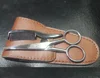 Beard and Mustache Scissors w/Comb and Synthetic Leather Case Professional Sharp Surgical Grade Steel for Trimming