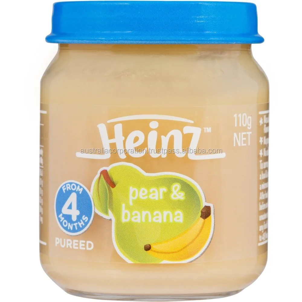 Download Heinz Pureed Fruity Apple Glass Jar 110g From 4 Monthsbaby Food Buy No Added Colours Or Flavours No Preservatives No Added Sugar Ideal First Food For Baby Famous And Popular Baby Food Brand PSD Mockup Templates