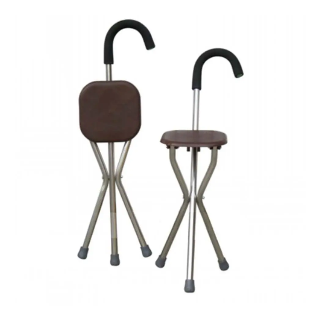 MOXIN Cane seat walking stick seat canes three-legged stool chairs for the elderly the elderly walking stick stool , a , a