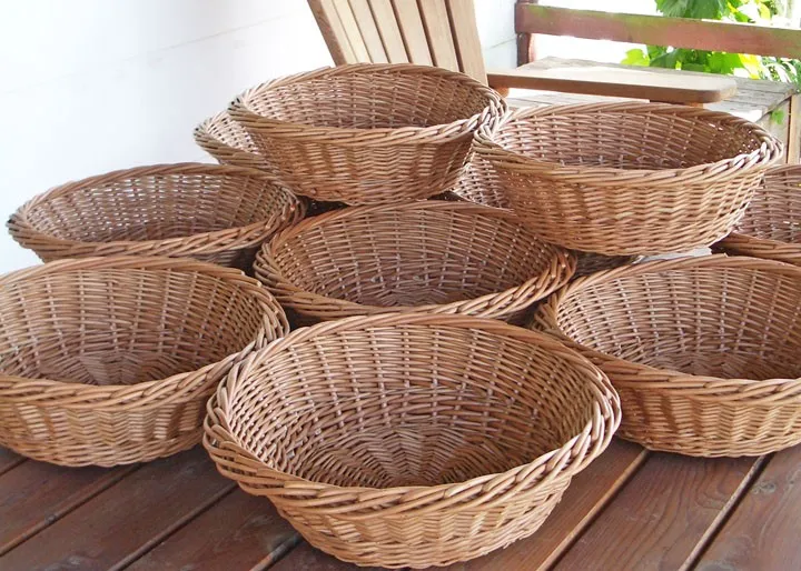 Oval Wicker Basket For Making Dough/ Display Bread Vietnamese