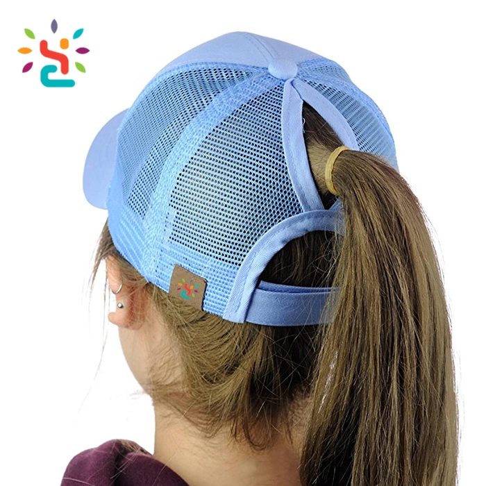 messy bun baseball cap wholesale