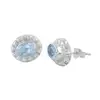 Blue Color Studs Earrings Handmade Silver Jewelry Wholesale Value 925 Silver Studs