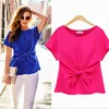 High quality wholesale summer O- neck short sleeve casual women shirt checked blouse clothes 2017 clothing 2018 cute fashion