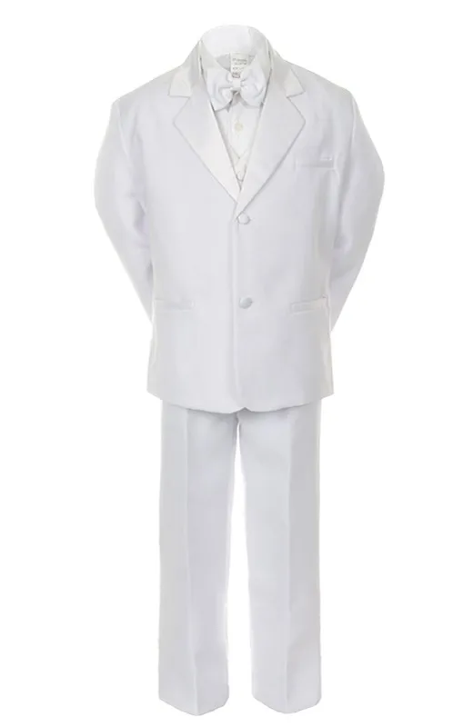 Baby Toddler Boy Wedding Formal Party Graduation Black Tuxedo Suit S M L XL 20