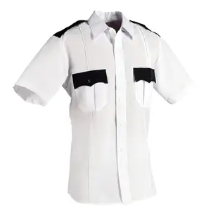 white colour polyester short sleeve shirt with Pant security uniform white colour polyester short sleeve shirt with Pant security uniform