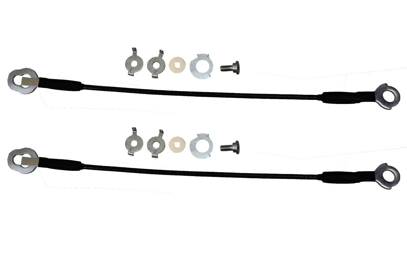 PT Auto Warehouse TC-TO001-P Tailgate Lift Support Cable 14 9//16 Length Left//Right Pair
