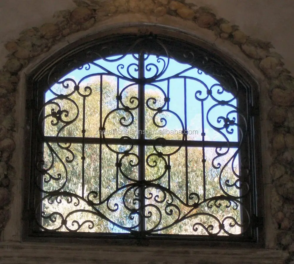 Iron Window Burglar Bar And Door Security Of Wrought Iron Window Grates
