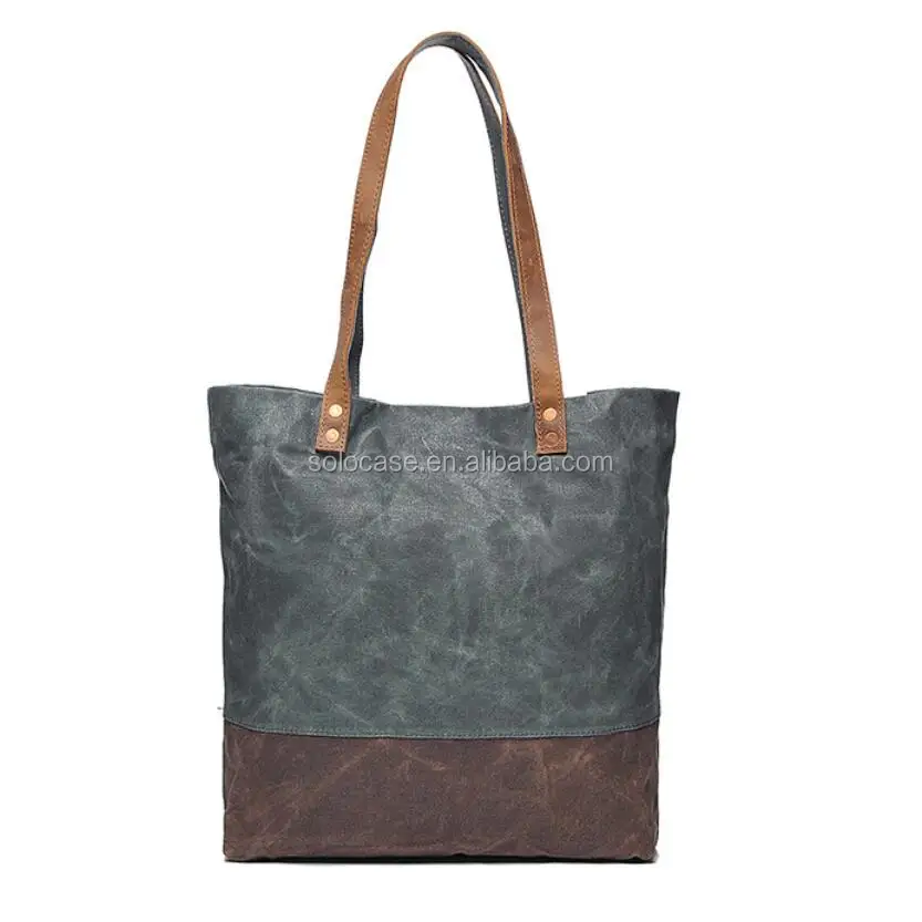 Waxedproof Waxed Canvas Market Tote Bag