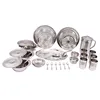 Indian art villa Stainless Steel 51 pieces dinner set