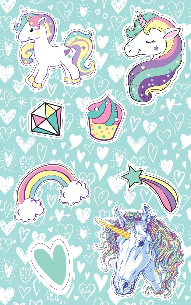 Download Unicorn Mini Art Pack - Crayon Or Coloring Pages Or ...