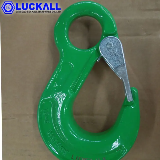 Galvanized Clevis Chain Grab Hook With Safety Latch Buy Galvanized