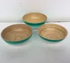 High quality best selling eco friendly impressive set of 3 spun bamboo bowl in yellow color from Viet Nam