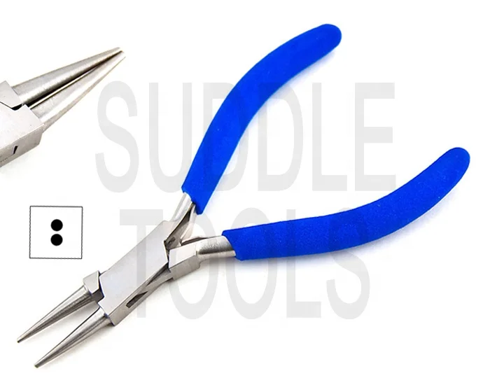 Round Tips Nose Jaws Pliers Wire Bending With Double Return Springs