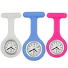 Silicone Fashion Nurses Watch Brooch Tunic Fob Pocket Stainless Back Watches Rubber Hospital Doctor Medical Clip-On Cross Clock