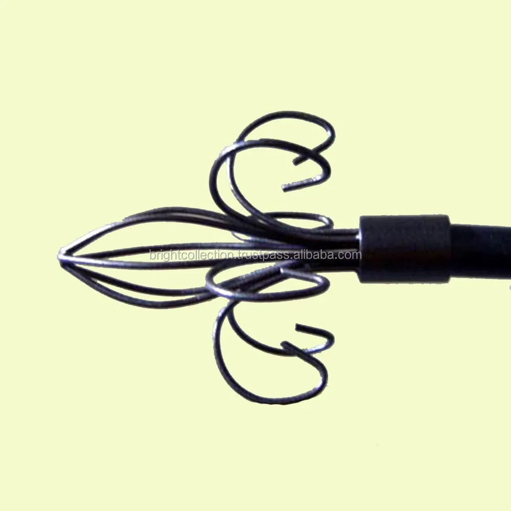 Wrought Iron Curtain Finial Black Color Design Modern Curtain Finials