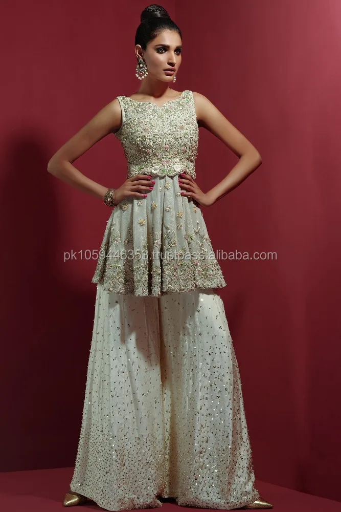 peplum dress for wedding pakistani