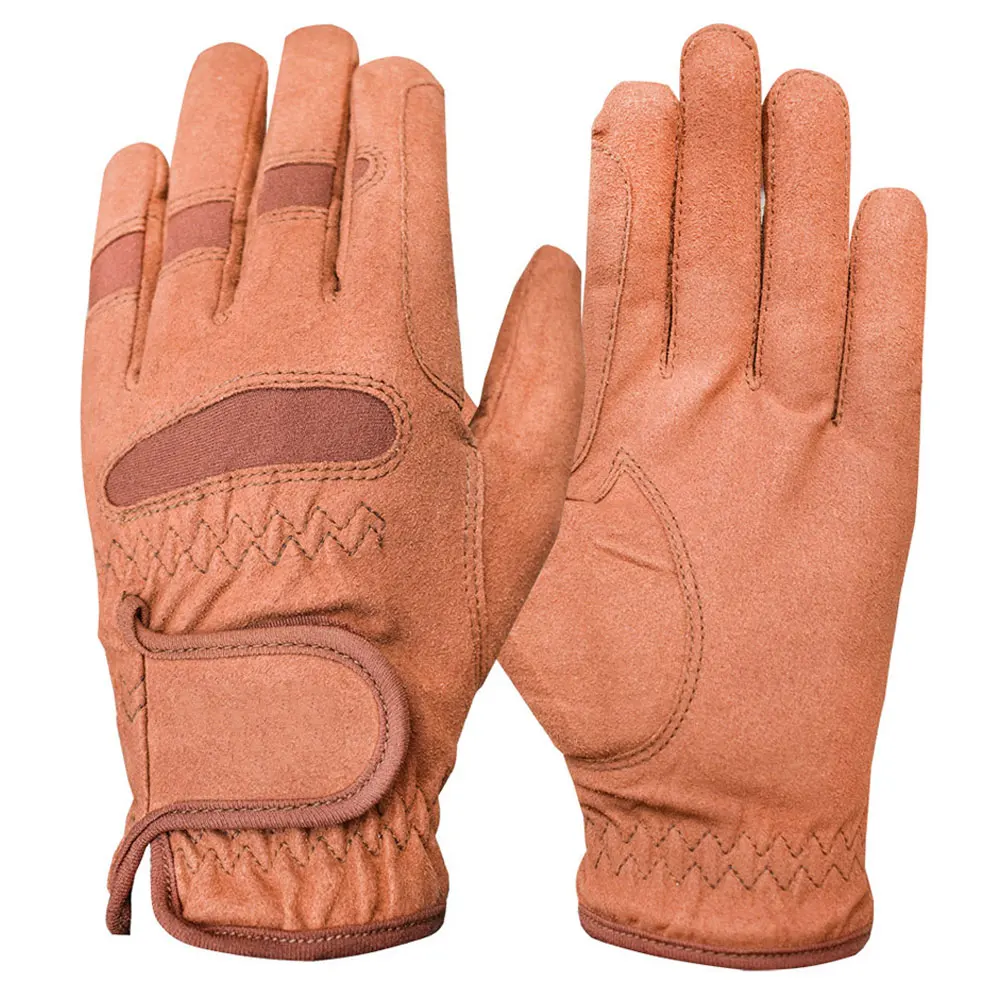 leather horse riding gloves