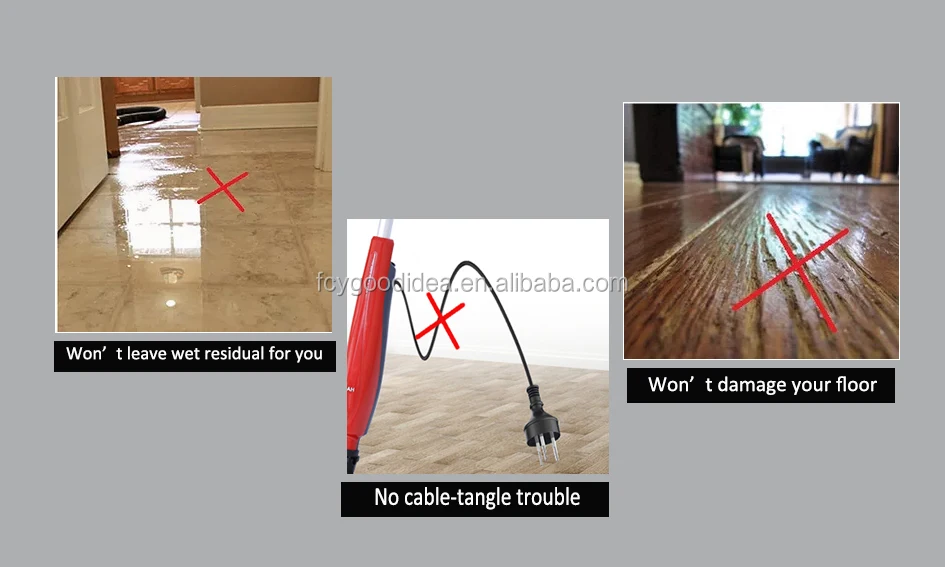 Cordless electric mop