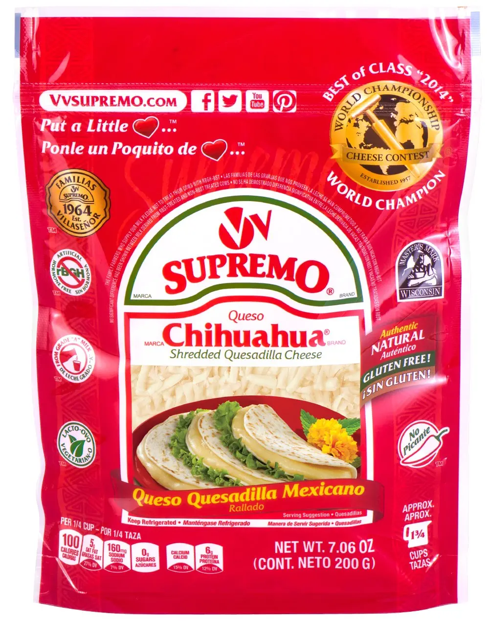 Buy V&V Supremo Queso Chihuahua Mexican Style Quesadilla