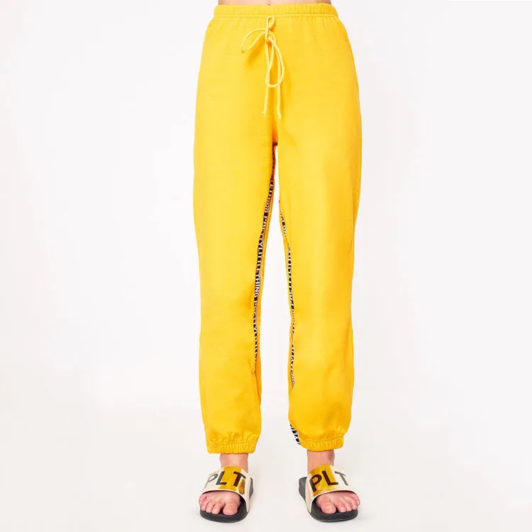 yellow jogger pants