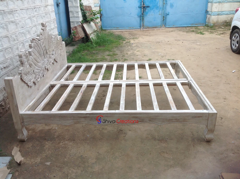 Wholesale Jodhpur Solid Carved Hotel Bedroom Furniture Wooden Bed Buy