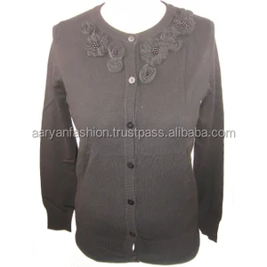 Ladies Fashion Round Collar Long Sleeve Knitwear Ladies Fashion Round Collar Long Sleeve Knitwear