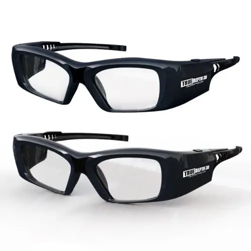 True Depth 3D® Firestorm XL Premium Quality DLP-LINK Rechargeable 3D Glasses with SteadySync (TM) Technology (2 Pairs)