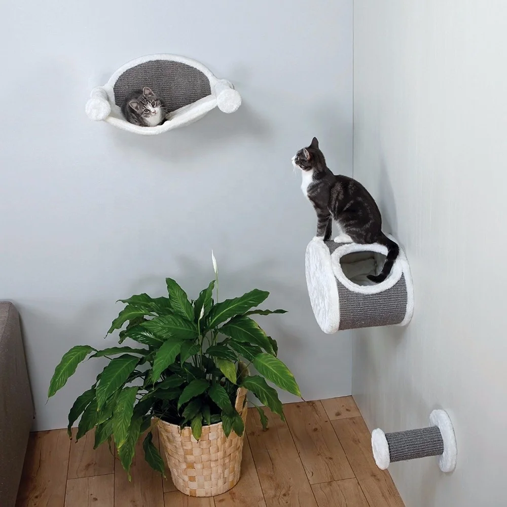 полки для кота на стене