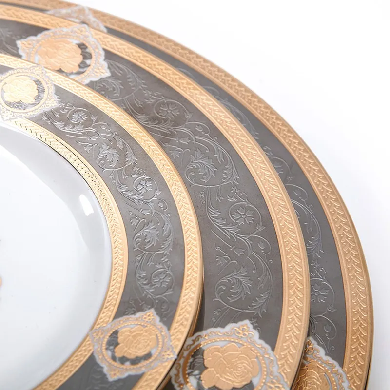 Two Eight porcelain dinner plates company for hotel