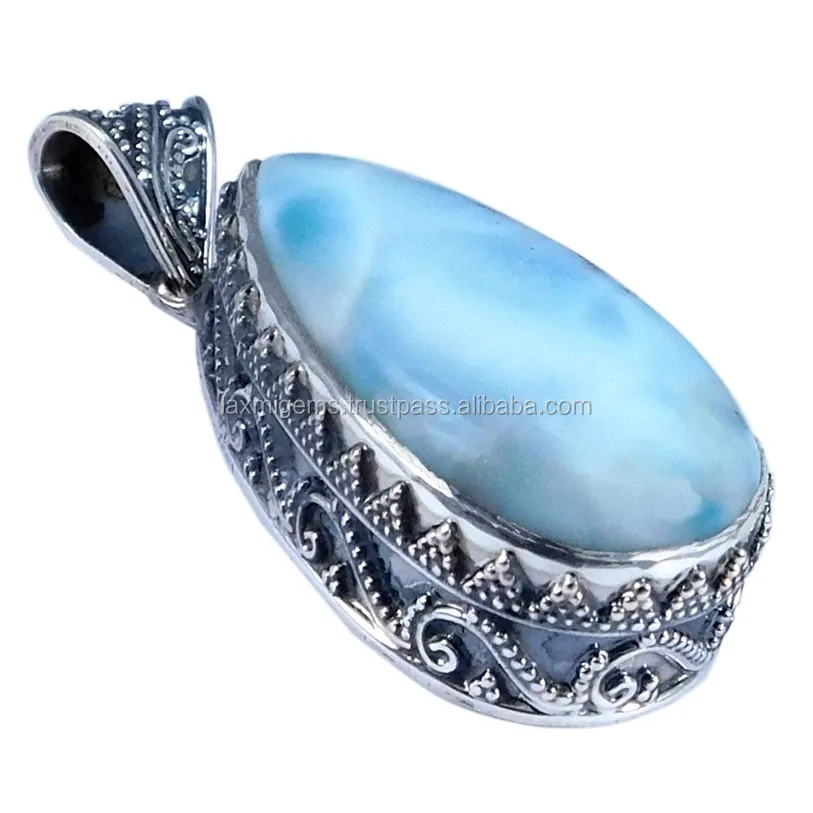 Corte De Pera diseñador de plata esterlina 925 Piedra Lunar Collar Colgante de piedras preciosas
